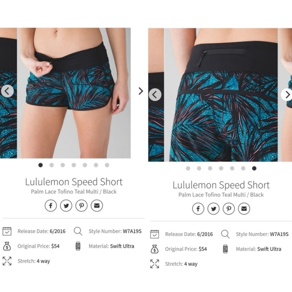 Lululemon Speed Short - Picture 2 of 15